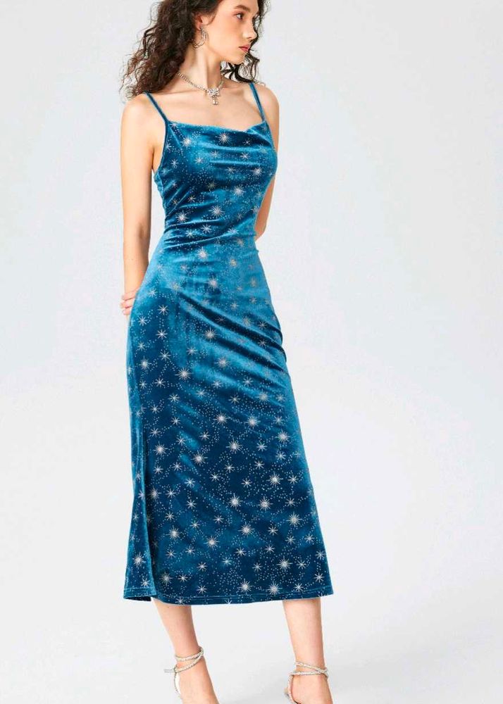 Blue Classic party dress Shein