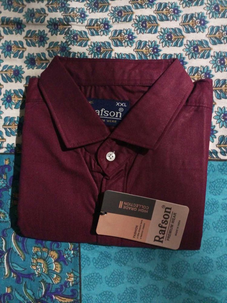 Rafson Premium Men's Maroon Shirt