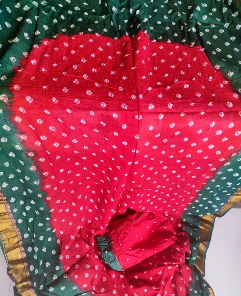 ❤🔥New Red Bandhani Saree