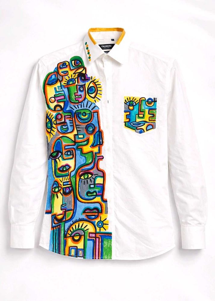 Hand-Painted Artsy Oxemberg's Shirt