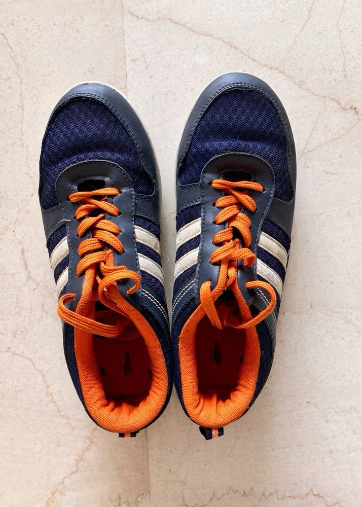 Bata Blue &amp; Orange Sneakers