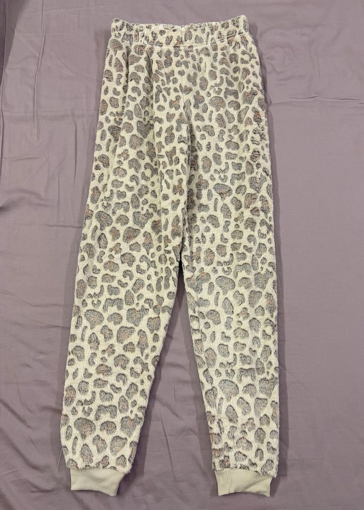 Cozy Leopard Print Joggers