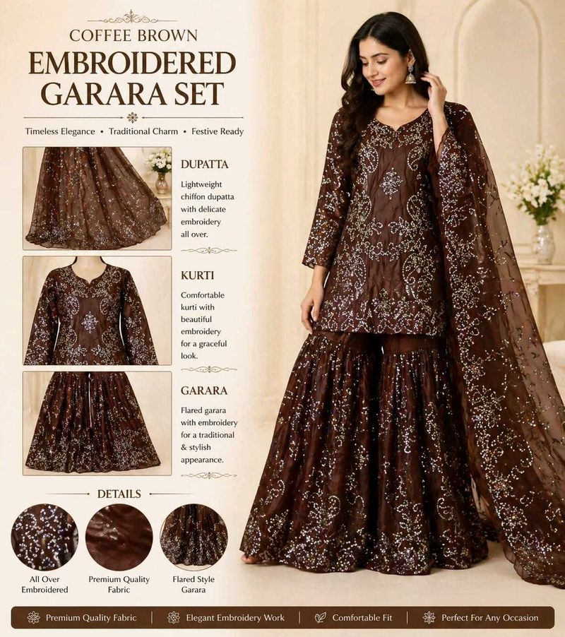 ✨ Beautiful Designer garara Dress for Sale ✨
