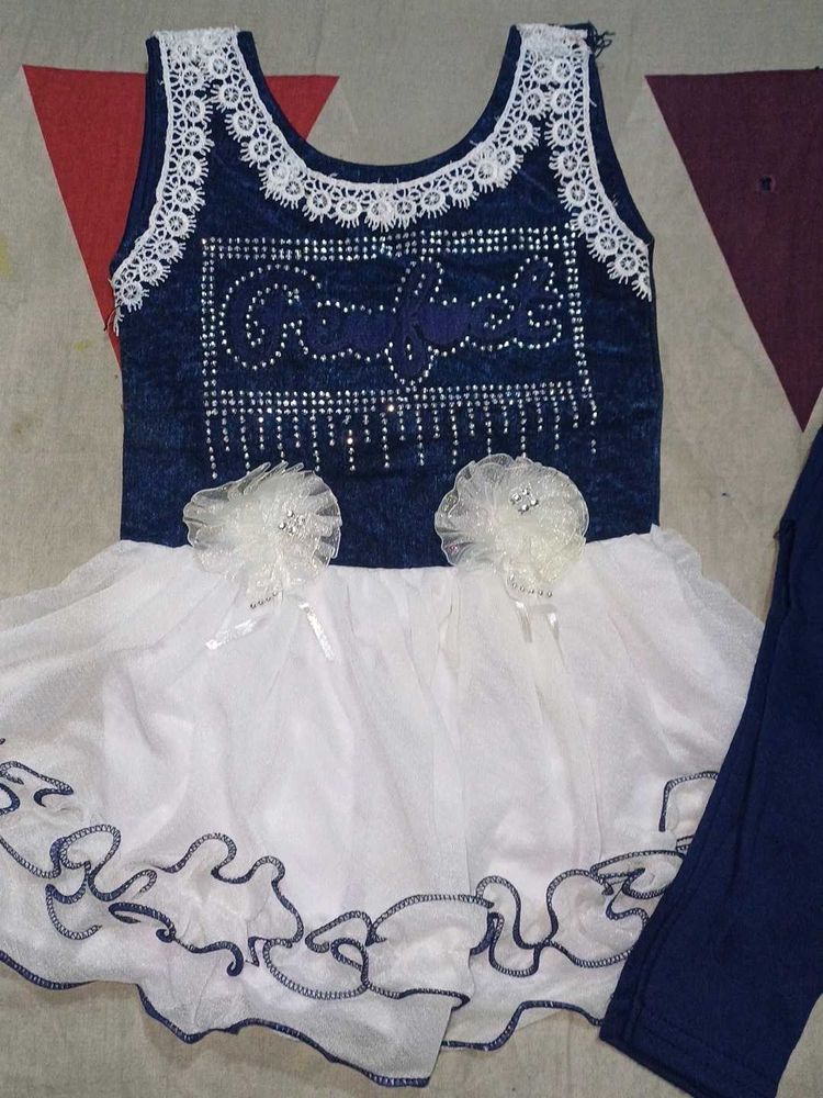 denim Legi frock