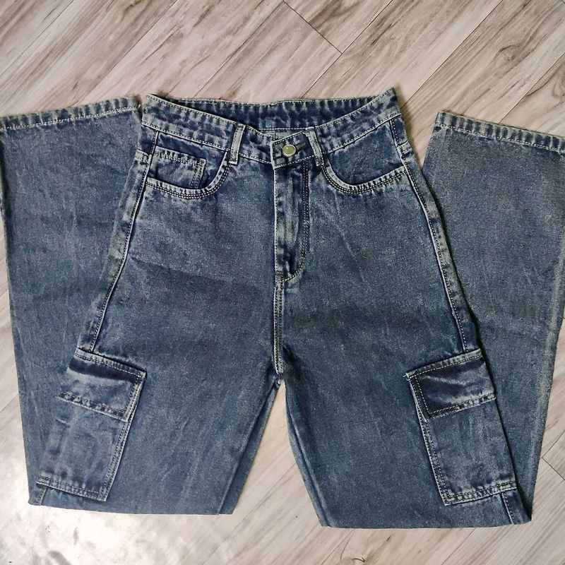 y2k grunge blue jeans