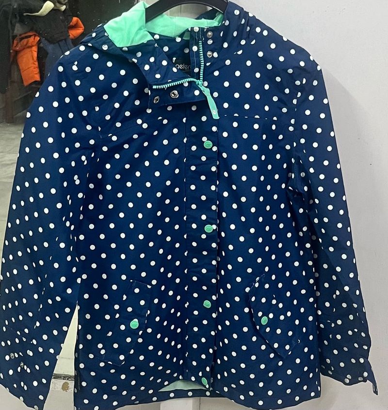 Cute Polka Dot Rain Jacket