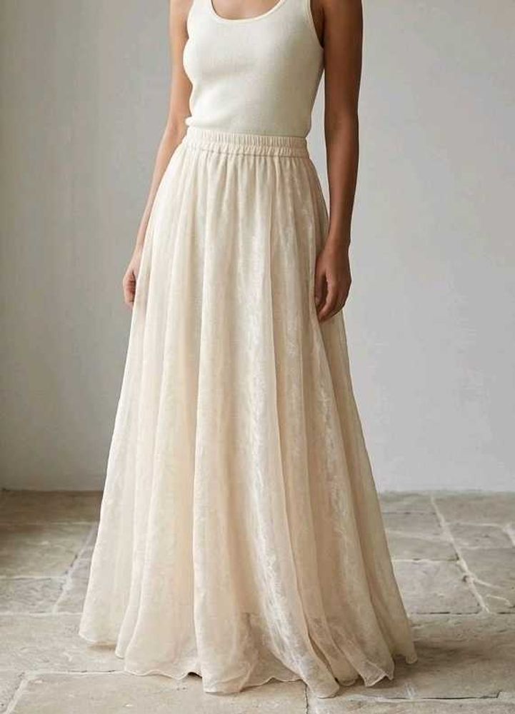 Elegant Cream skirt length 41