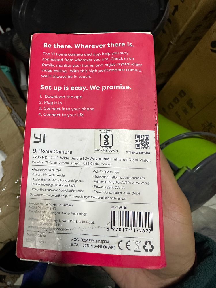 Y1 Home Camera Security Unused Sealed Pack