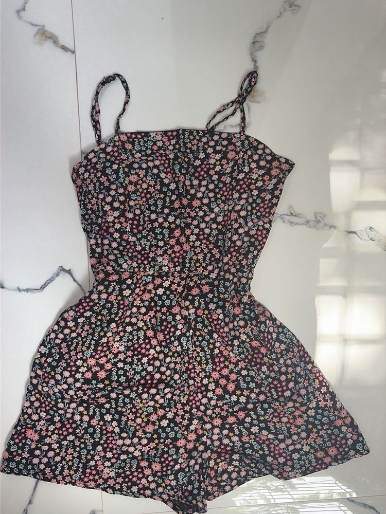 Floral Print Romper