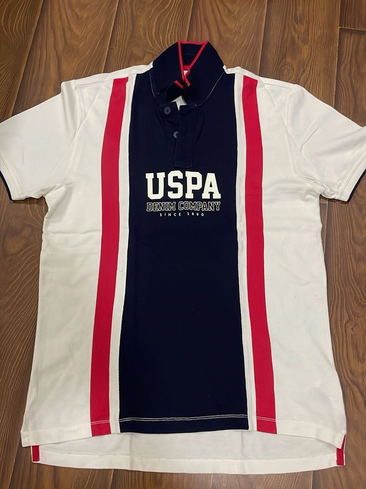 USPA Denim Company Men's Polo T-Shirt