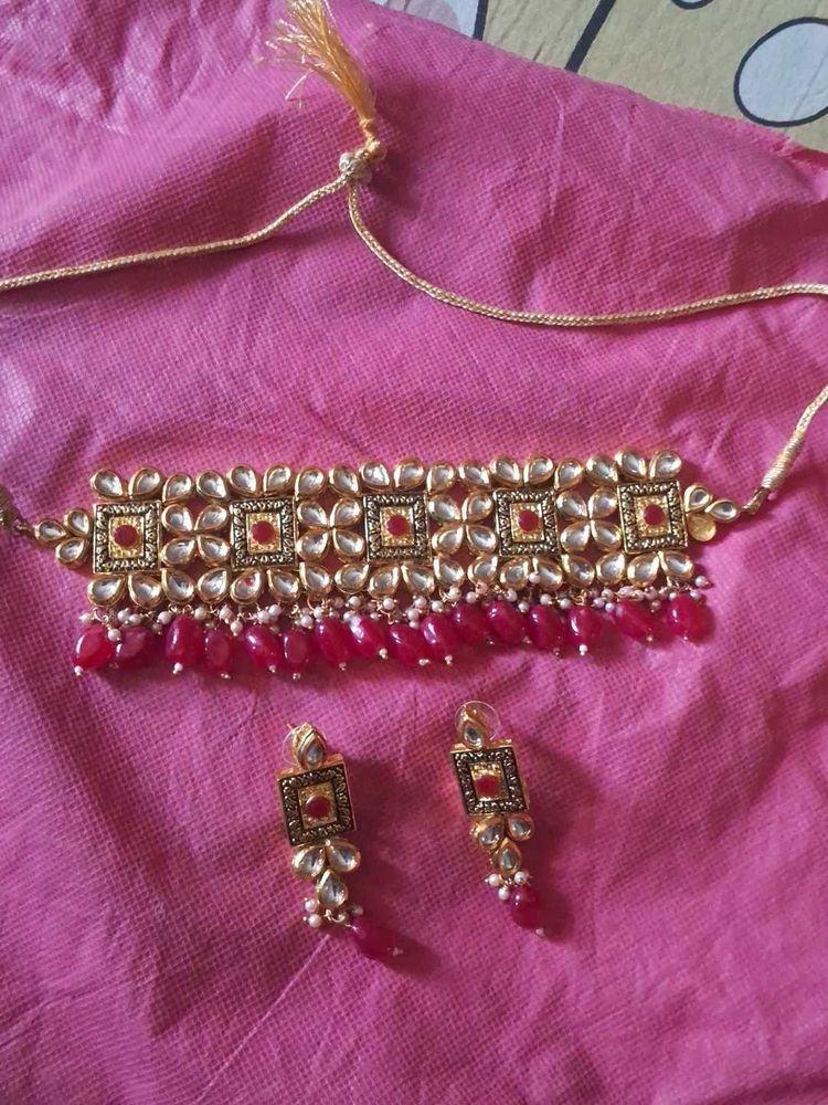 Kundan Choker Necklace Set