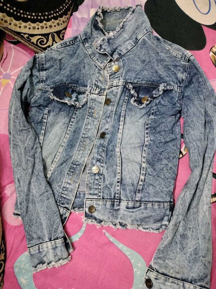Distressed Denim Jacket