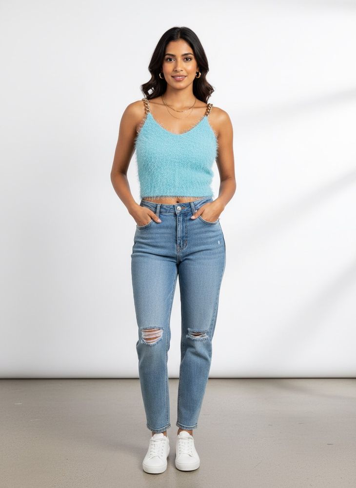 Blue Crop Top 🦋