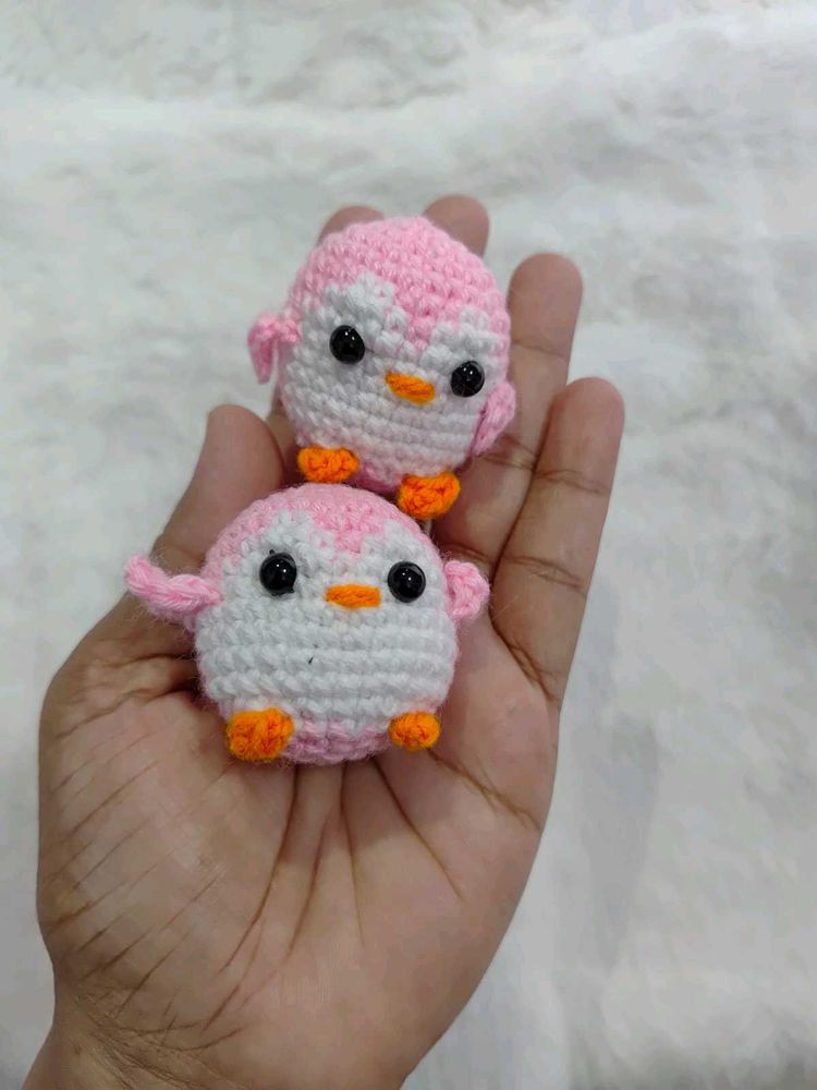 Cute Crochet Penguin keychain