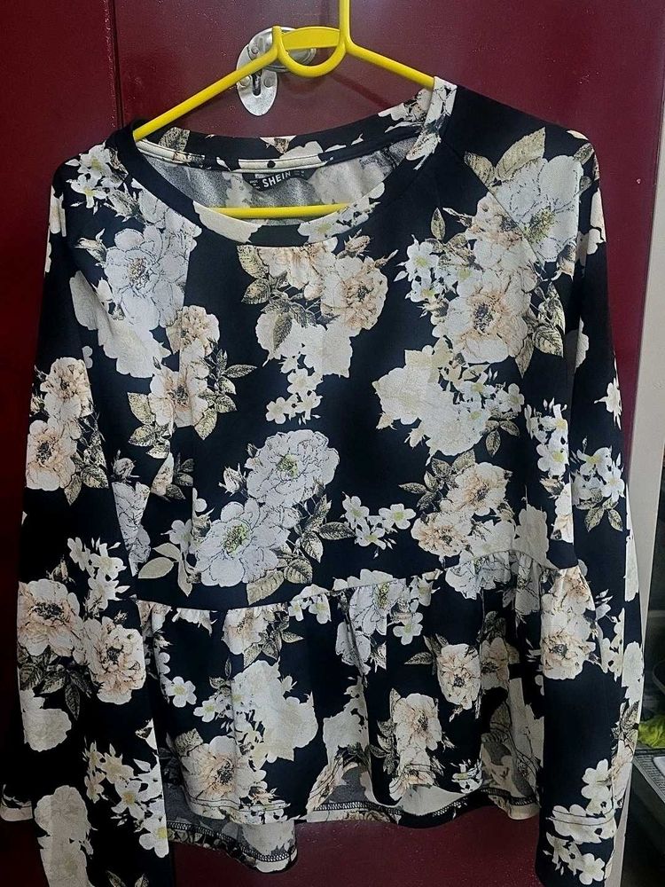 Floral Peplum Top