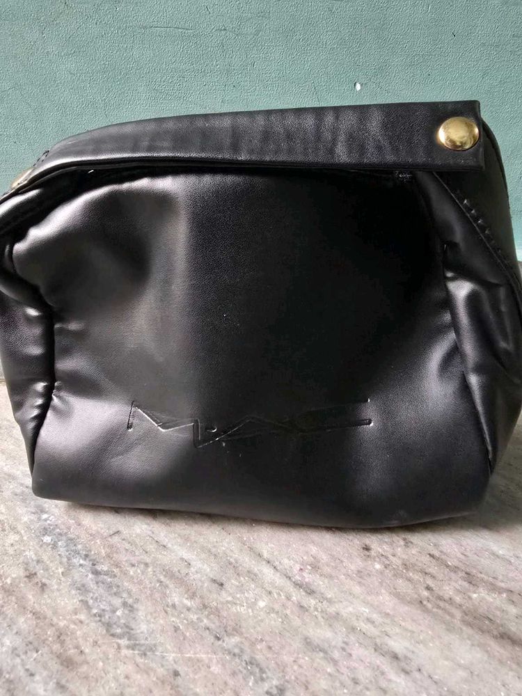 MAC Black Makeup Pouch