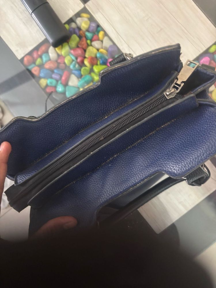 Stylish Blue Handbag