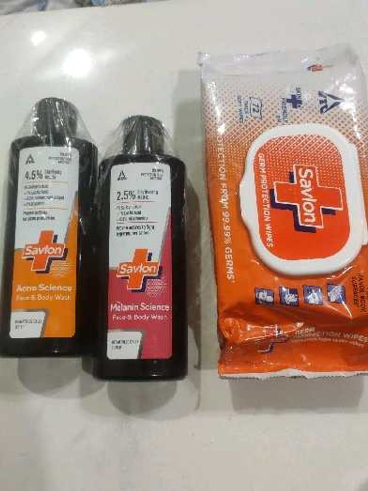 Savlon Face &amp; Body Wash &amp; Wipes