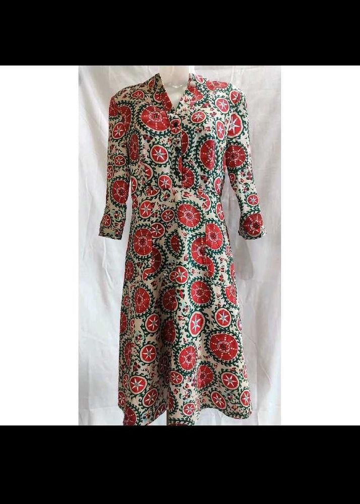 Boho Print Midi Dress