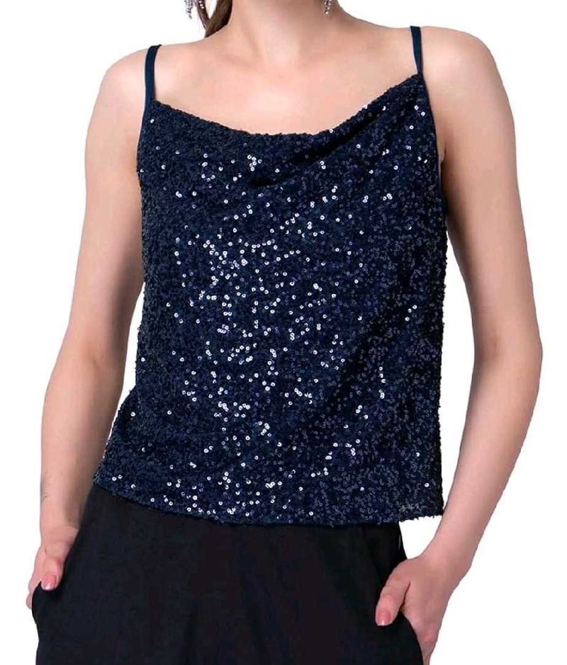 Sparkling Navy Sequin Cami