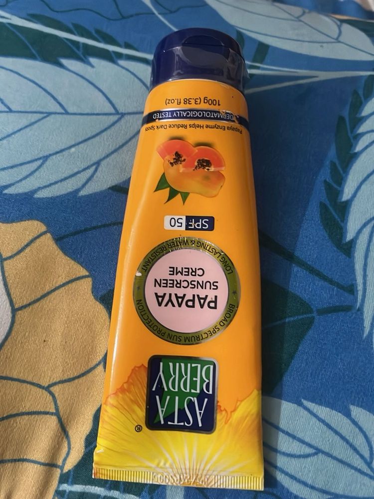 ASTA BERRY Papaya Sunscreen SPF 50