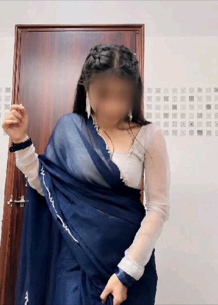 Elegant Navy Blue Saree