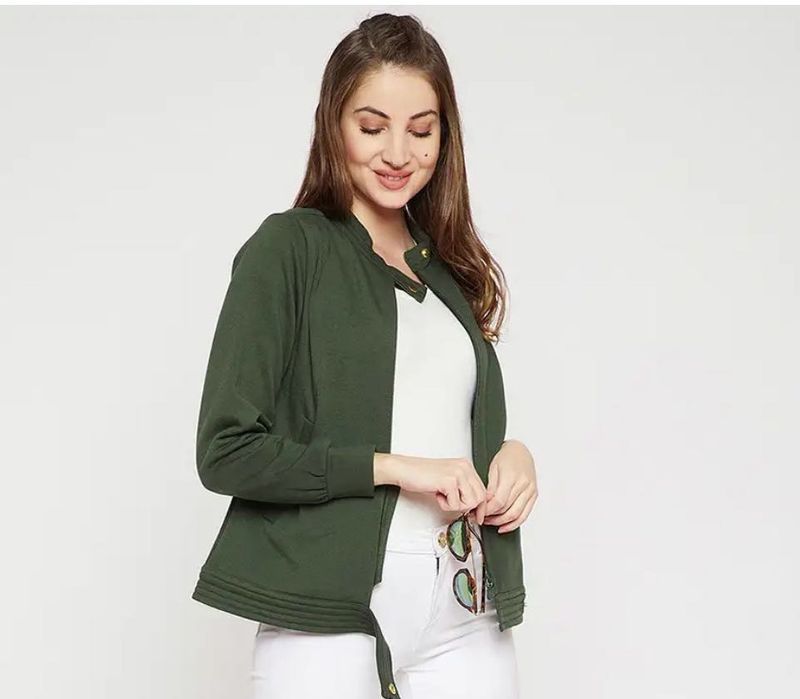 Stylish Green Bomber Jacket