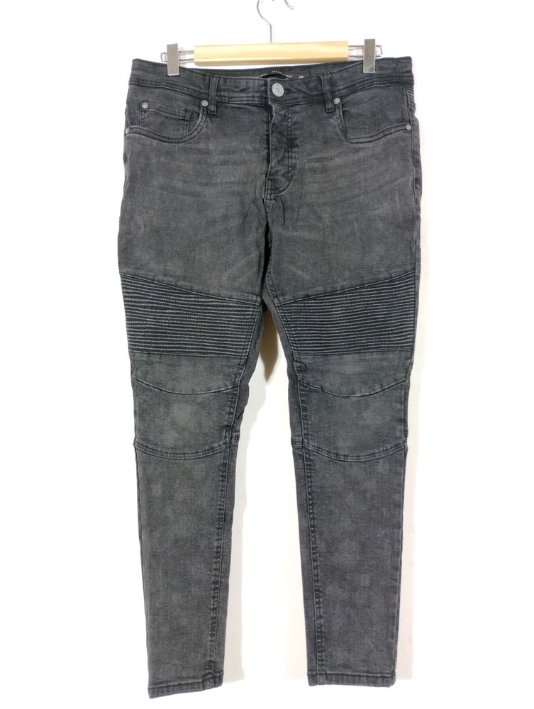 Black Printed Ankle Length Jean (Men's)
