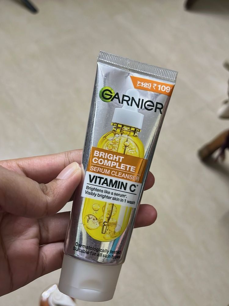 garnier vitamin c serum cleanser