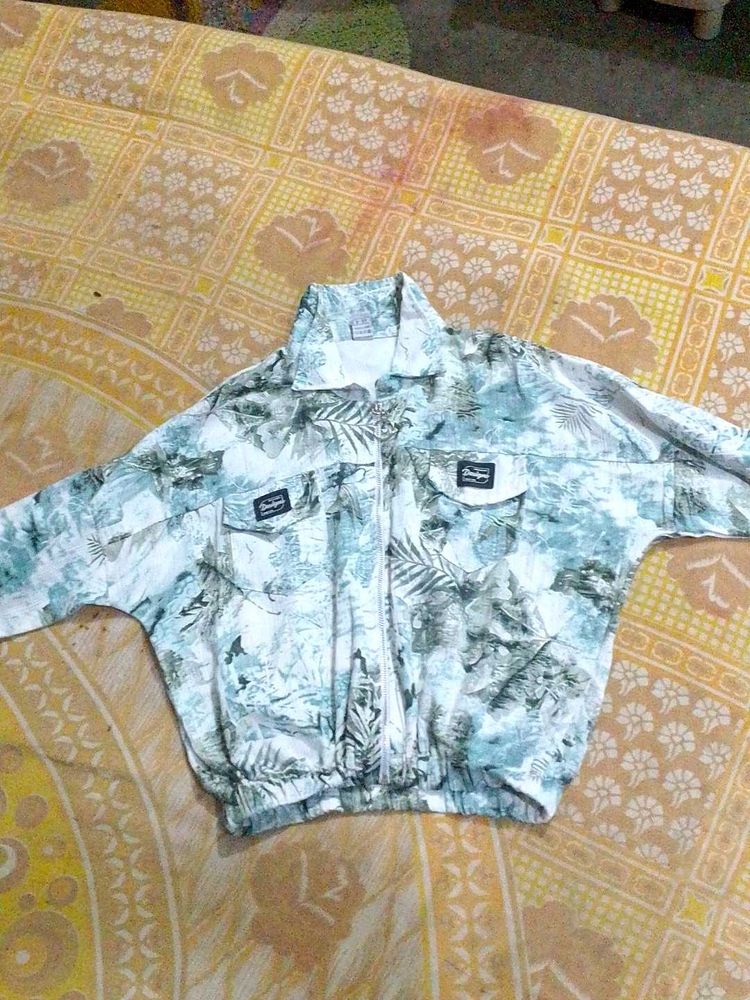 Floral Print Bomber Jacket