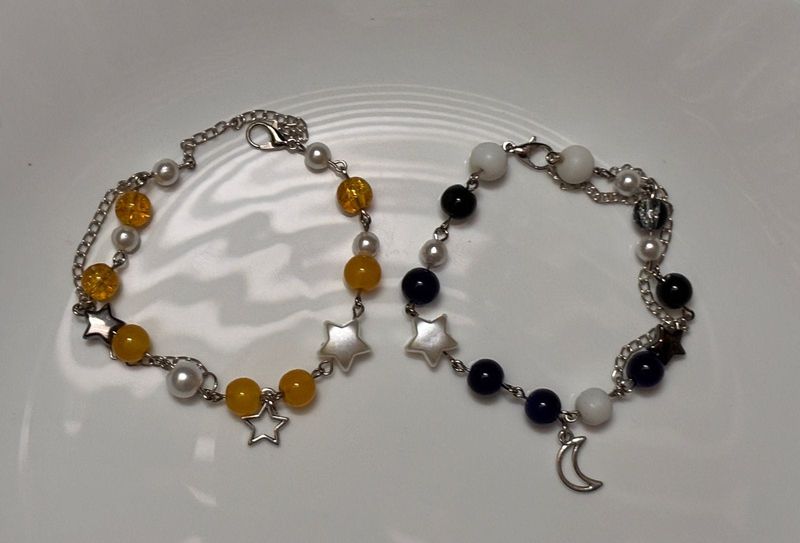 Celestial Beaded Bracelets (Set of 2)