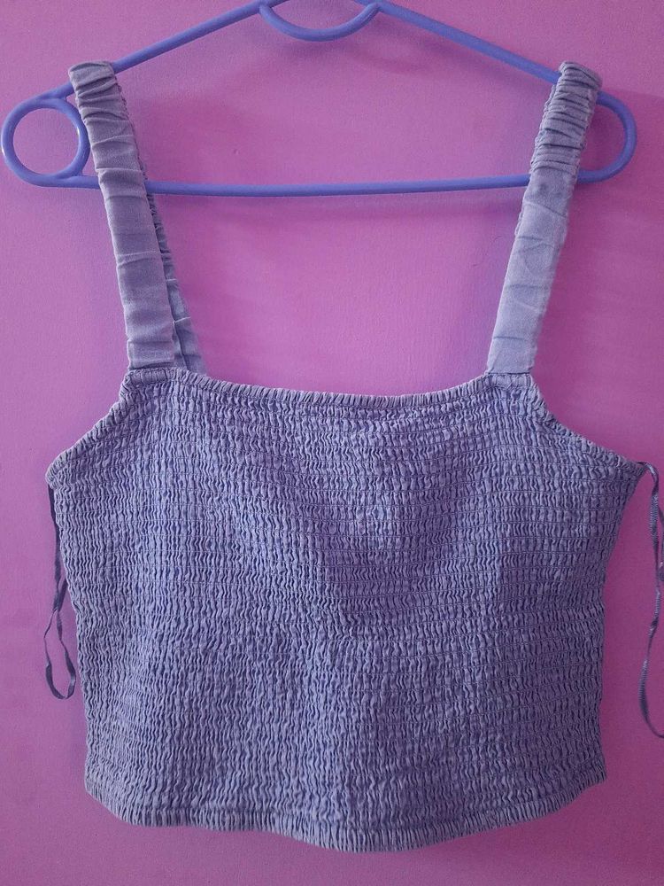 Zudio Smocked Crop Top