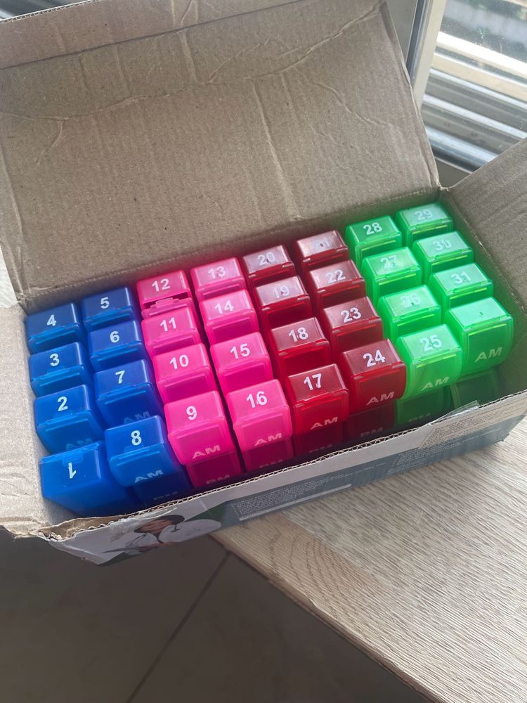 31-Day Pill Organizer Box