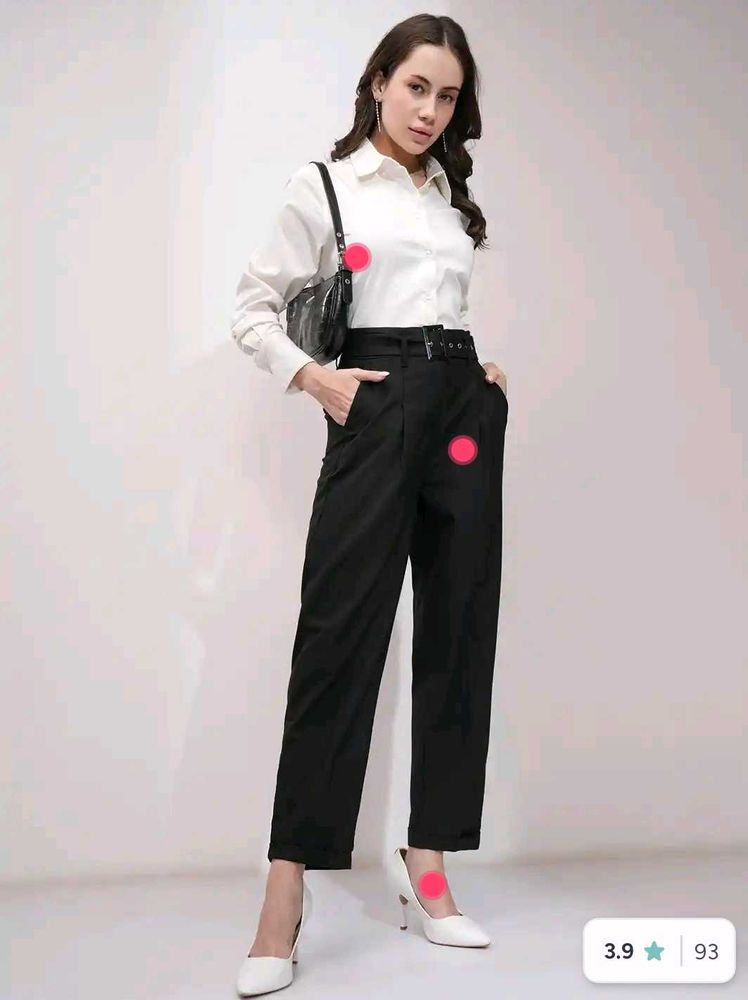 🎀official Chic Black Trousers for women🎀