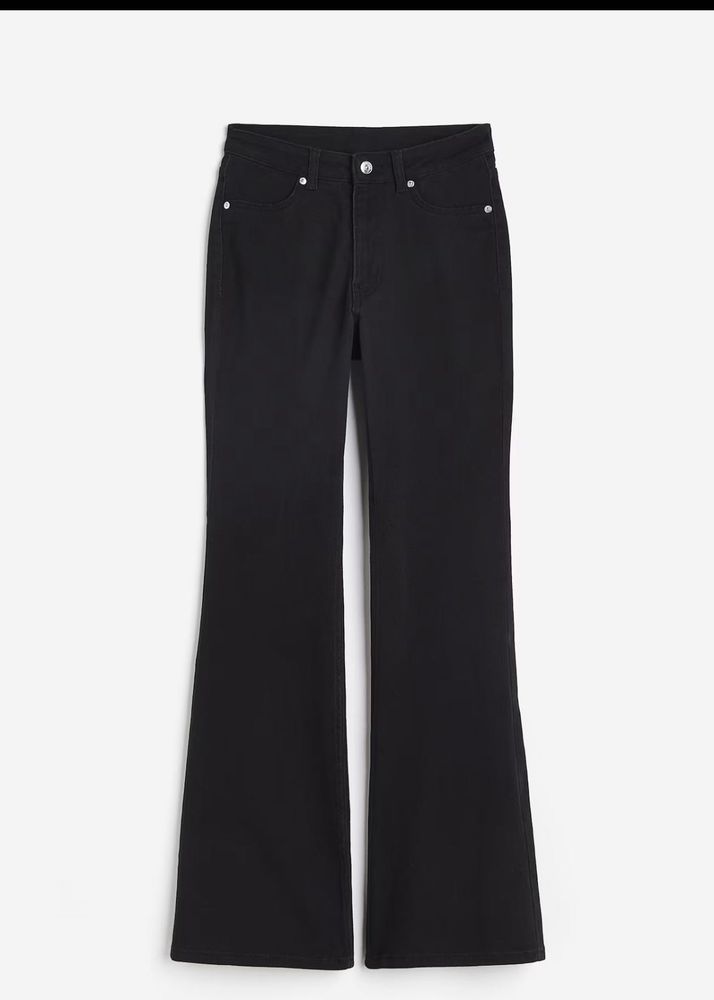 H&amp;M FLARED TWILL TROUSER