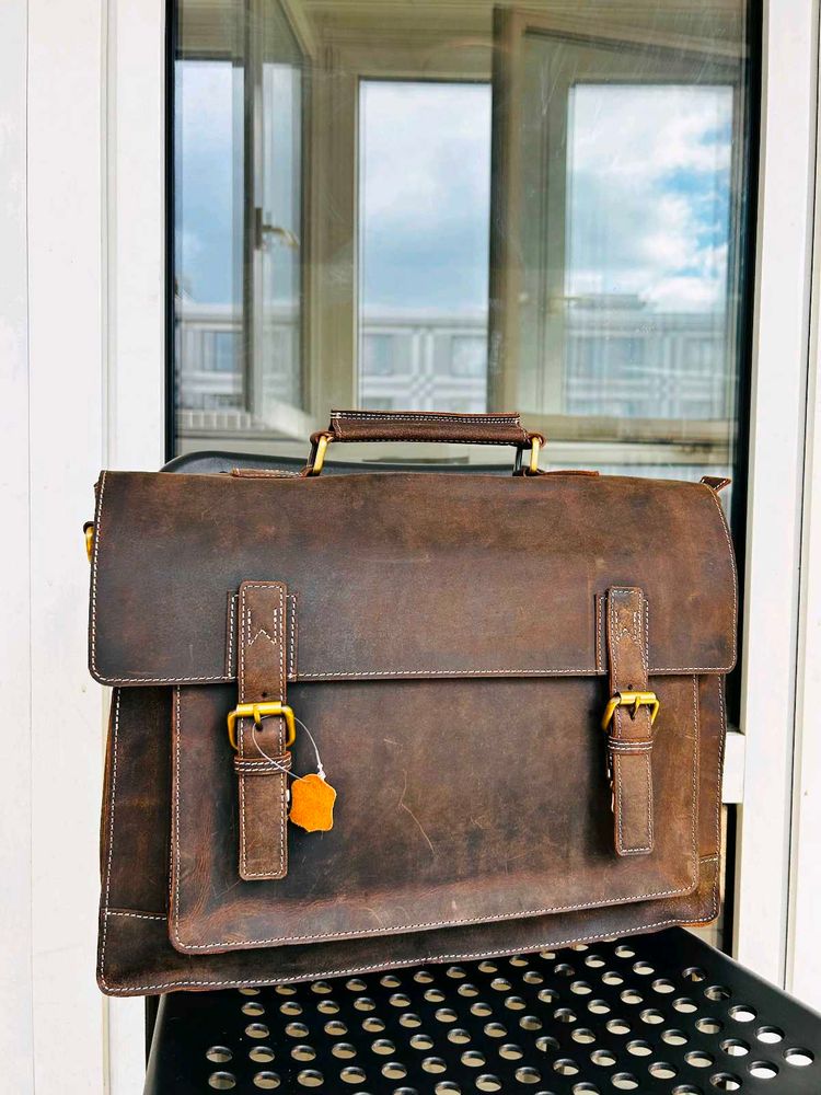 Vintage Leather Briefcase