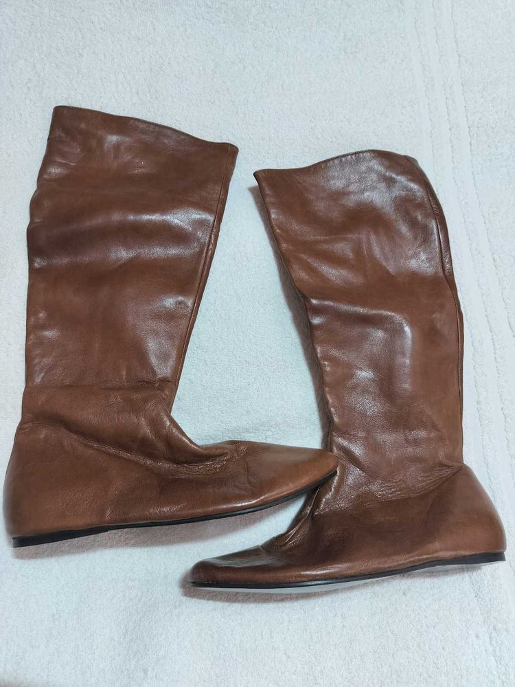 100% pure Leather Knee-High Boots..NEW!!!