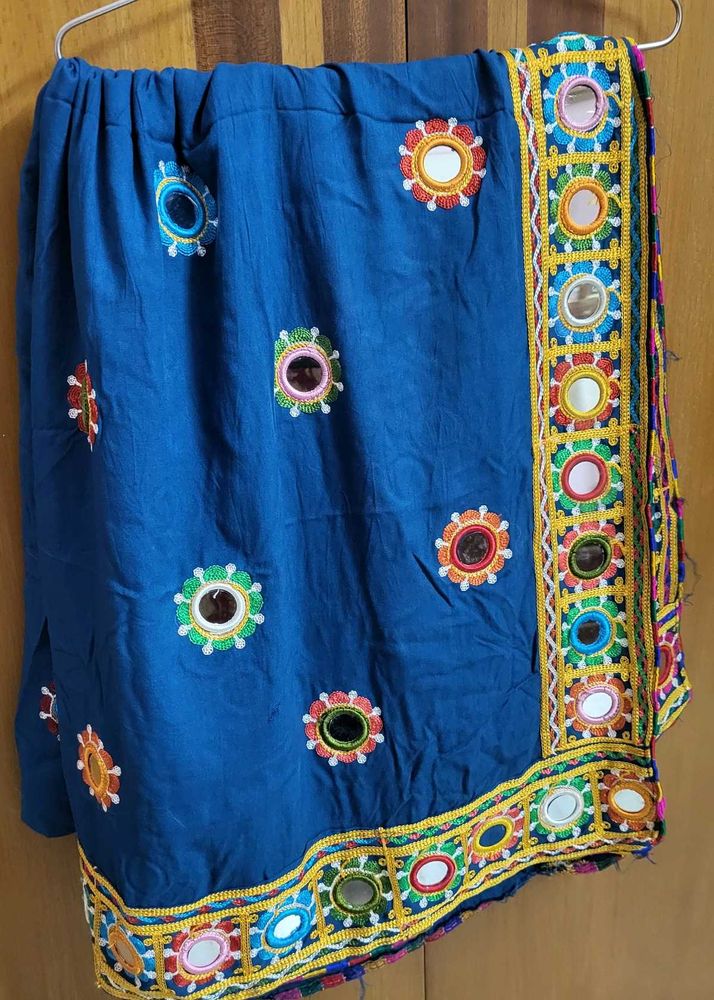 Ethnic duppata Mirror Work