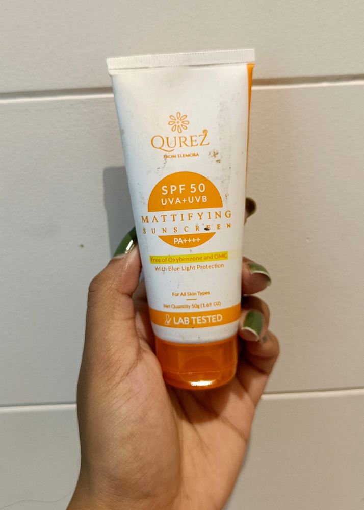 ☀️Qurez Mattifying Tinted Sunscreen SPF-50