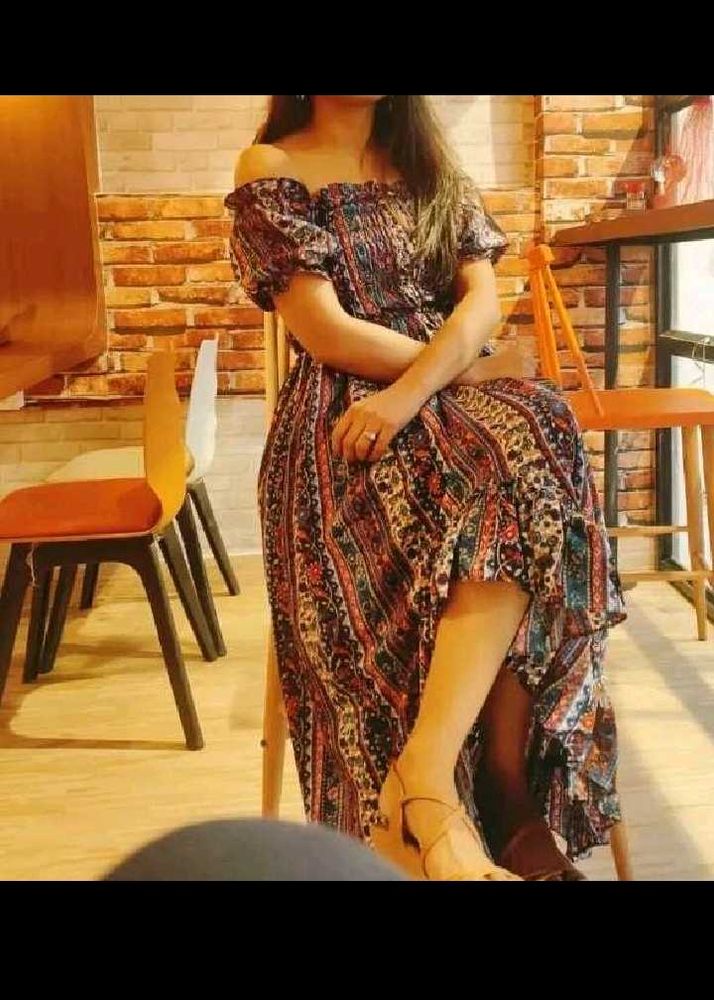 women ruffled maxi dress
