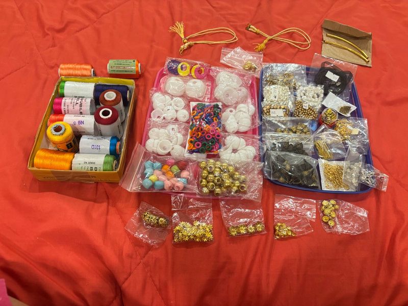 🆕 Silk Thread Jewellery Making Accessories 🧶