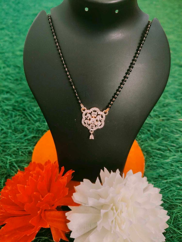 Elegant CZ Mangalsutra Pendant Necklace