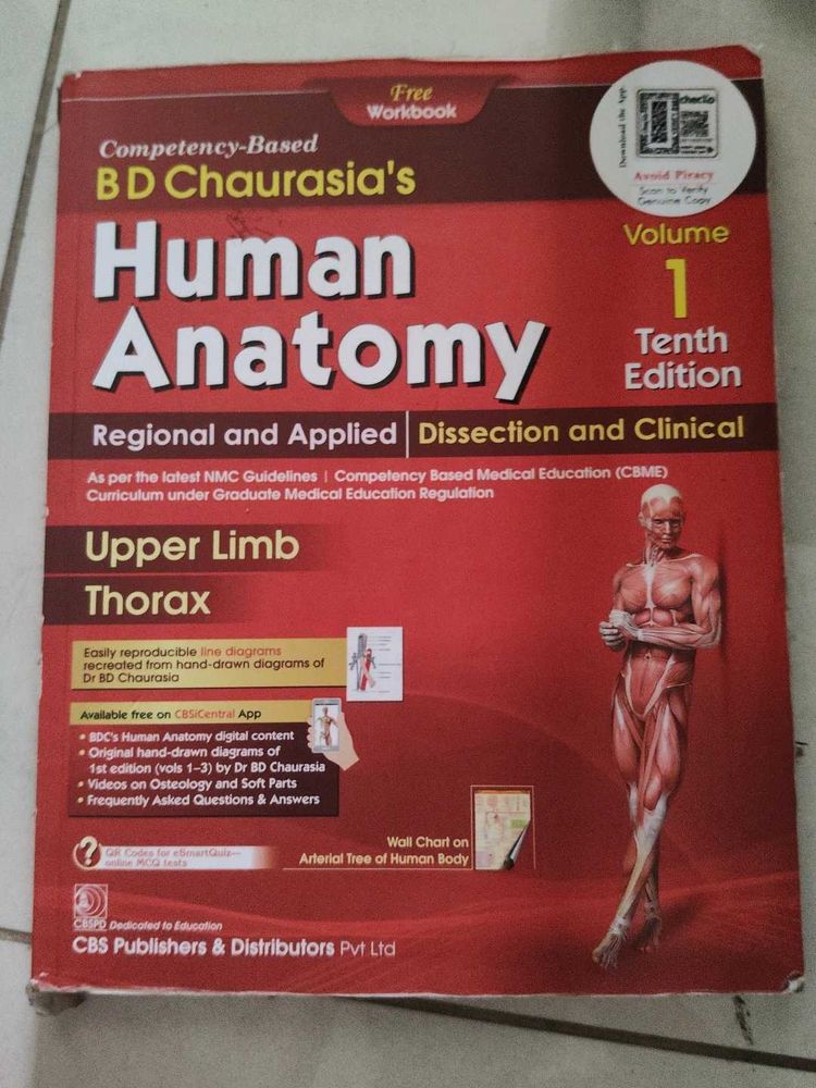BDC Upper Limb and Thorax 10th edition TB+workbook