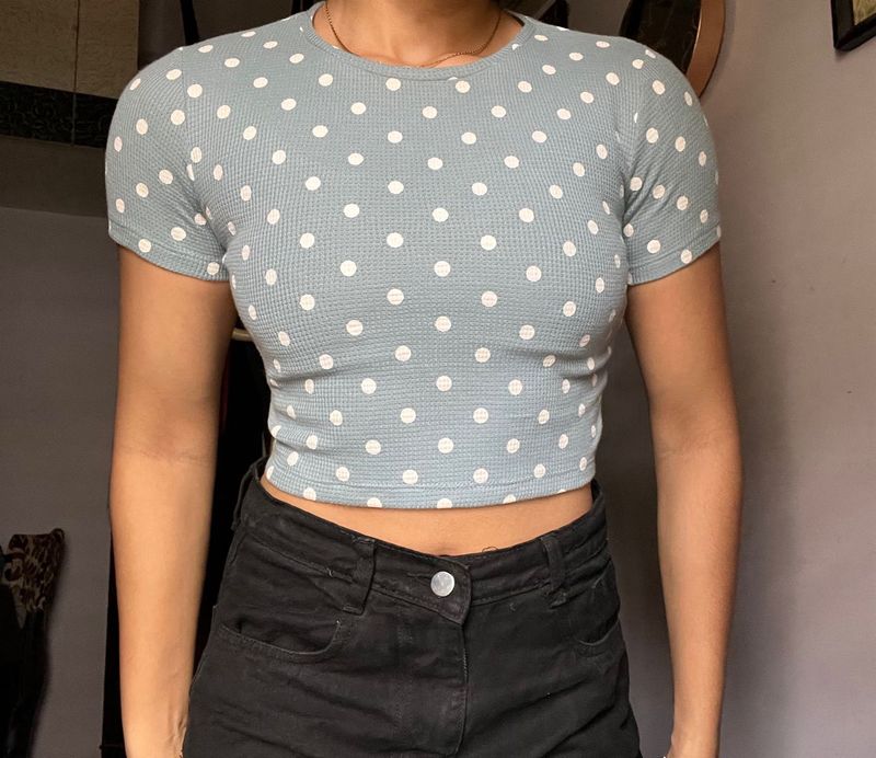 New Cute Polka Dots Fitted Top🌀