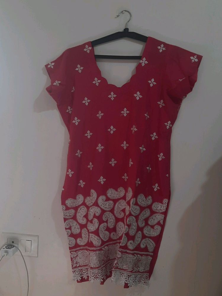 Rose Colour Kurta