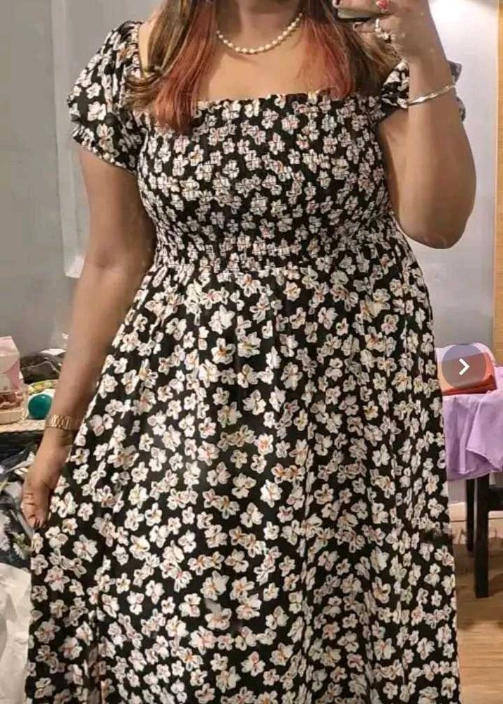Floral Slit Dress