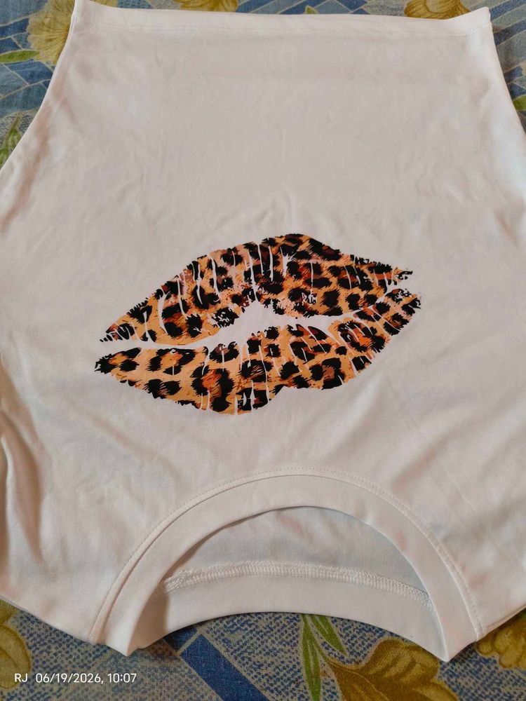 White Leopard Lips T-Shirt