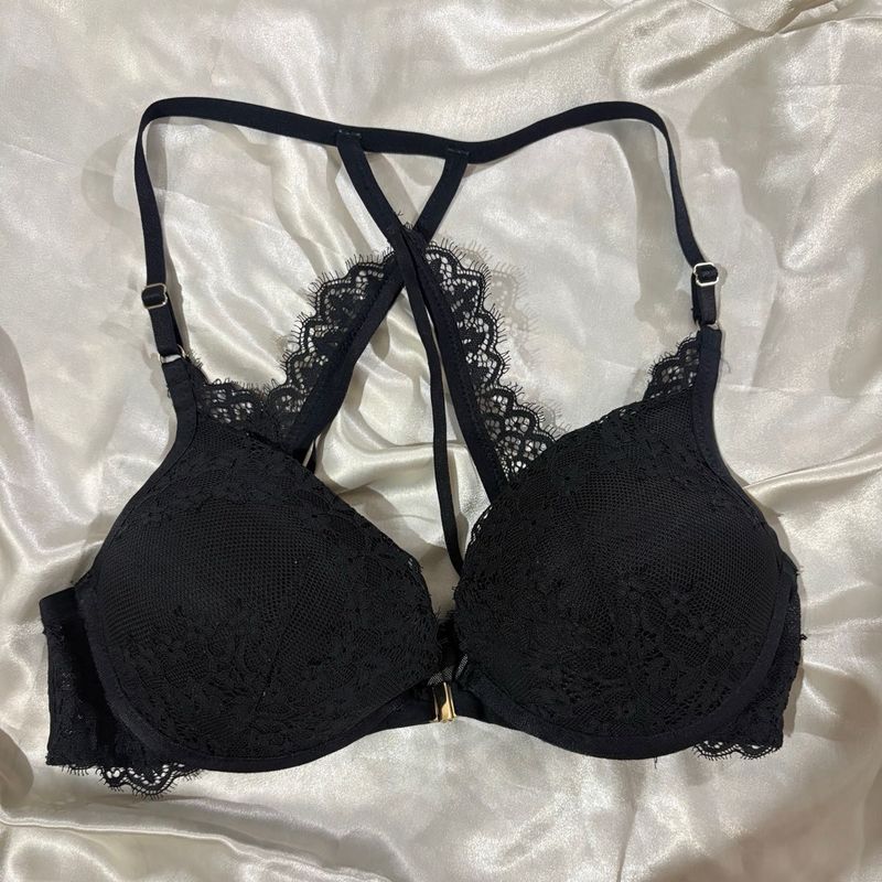 Lace Trim Racerback Bra