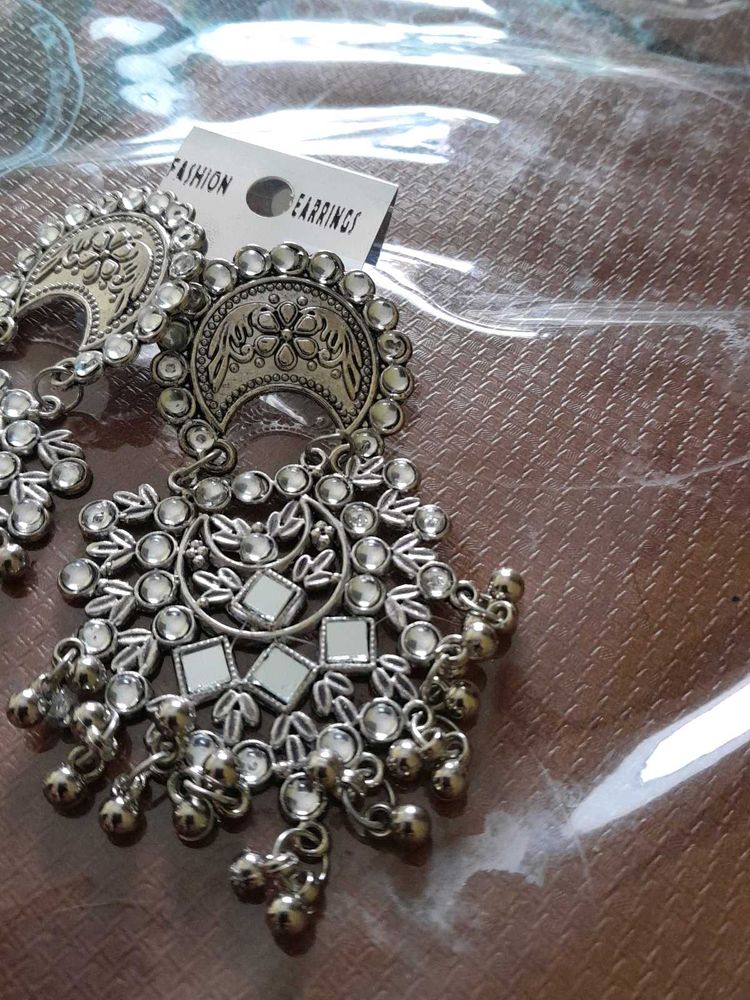 Boho Silver Earring