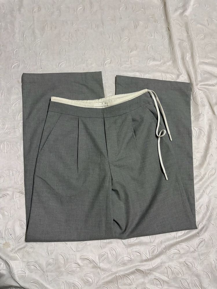 Newme Drawstring Wide-Leg Trousers